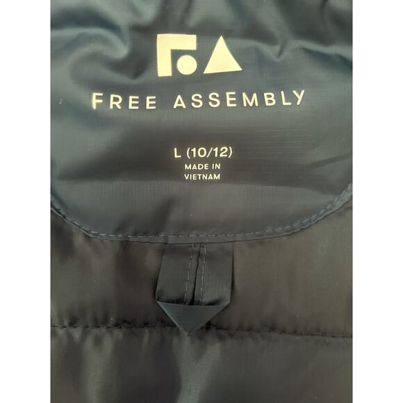 Free Assembly Kids Packable Vest Solid Blue Size L (10/12) - Picture 4 of 5